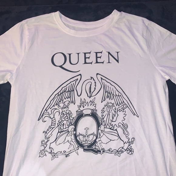 Other - Men's Size L, White "Queen" Graphic T-Shirt